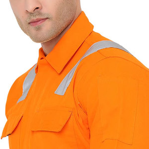 Meilleure fabrication combinaison de sécurité personnalisée très exigeante combinaison de sécurité en coton polyester respirant haute visibilité - Product Image 4