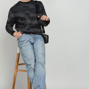 Jersey de algodón para hombre, sudadera de mezcla para invierno, ropa de calle y actividades al aire libre, sudadera con estampado de camuflaje para hombre - Product Image 2