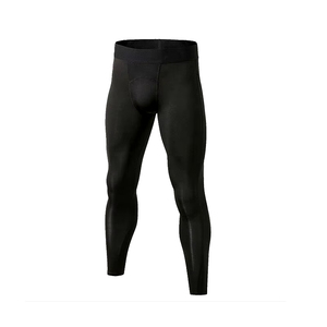 Pantalones de Yoga de alta calidad para hombre 2024/45, venta al por mayor, mallas tejidas de poliéster/algodón, moldeador de cuerpo más barato con banda elástica para correr - Product Image 3