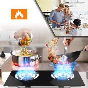 Table <span class=keywords><strong>de</strong></span> <span class=keywords><strong>cuisson</strong></span> intérieure portable au gaz <span class=keywords><strong>propane</strong></span> avec 2 brûleurs et allumage piézoélectrique pour usage domestique et camping <span class=keywords><strong>BBQ</strong></span> - Product Image 6