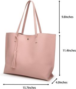 Bolso de mano multiusos para mujer 2025 con bordado Cierre abierto Asas fuertes impermeables - Product Image 6