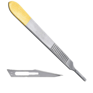 Poignée de scalpel chirurgical de haute qualité Conception ergonomique pour un contrôle maximal et un effort minimal pour une utilisation médicale et de loisirs en acier - Product Image 3