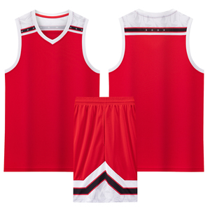 Ensembles d'uniformes de basket-ball réversibles personnalisés Vêtements de sport d'été respirants en polyester 100% grande taille imprimés par transfert de chaleur - Product Image 6