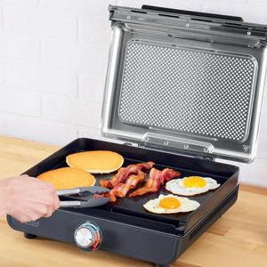 Ninja GR101 elettrica griglia interna e piastra in alluminio barbecue grq Grill per casa Hotel e spina all'aperto - Product Image 3