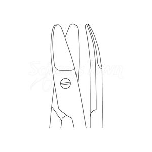 Tijeras Sistrunk de 5 Puntas, 75 Pulgadas, Curvas, Diseño Romo y Pesado para un Corte Potente de Tejidos Densos en Cirugía - Product Image 6