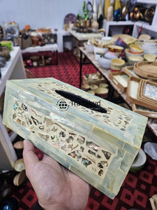 ที่ใส่กระดาษทิชชู่ลายดอกไม้สลักลาย งานฝีมือคุณภาพพรีเมียม ของขวัญสุดพิเศษสำหรับบ้านและสำนักงาน-Tradebyd - Product Image 2