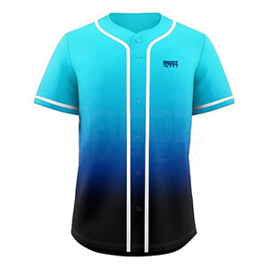 Maillot de baseball et de softball à séchage rapide, coupe ajustée, de couleur personnalisée, vêtements de sport respirants pour adultes - Product Image 1