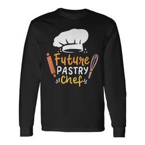 T-shirt à manches longues mignon pour les jeunes pâtissiers et boulangers, pour la décoration des enfants - Product Image 1