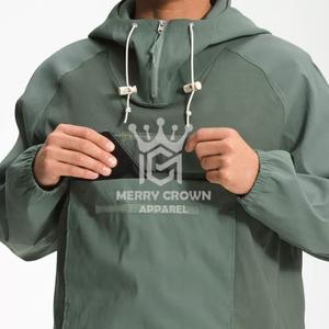 Chaqueta cortavientos de calidad superior personalizable mejor diseño con capucha cuello chaqueta cortavientos personalizado OEM al por mayor - Product Image 5