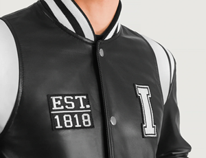 Chaqueta universitaria de calidad con cremallera duradera y detalles bordados, chaqueta de béisbol universitaria para hombre - Product Image 3