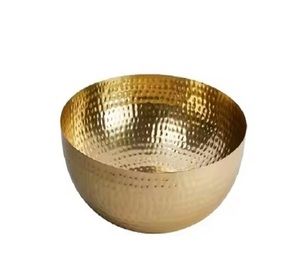 Cuenco con diseños curvos de alta calidad, acabado de color dorado, frutero más vendido para la decoración de su hogar - Product Image 3