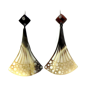 Pendientes de cadena de cuerno de diseño atractivo Pendientes de cuerno de Color marrón de calidad natural de la mejor calidad para accesorios para el hogar - Product Image 5