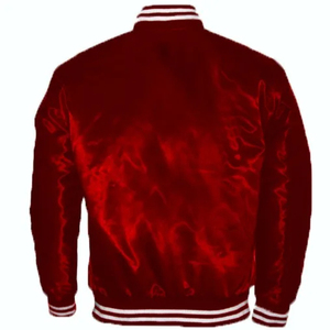 Chaqueta de satén de secado rápido a prueba de viento de servicio OEM de alta calidad para hombres Streetwear puños acanalados - Product Image 5