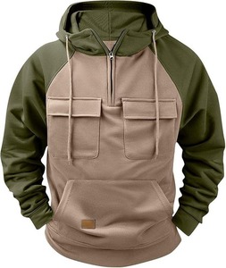 Custom <b>Men's</b> Hoodies Fleece Printing <b>for</b> <b>Men's</b> Zip <b>Pullover</b> Hoodie <b>Men</b> Sweatshirt with Pockets - Product Image 4