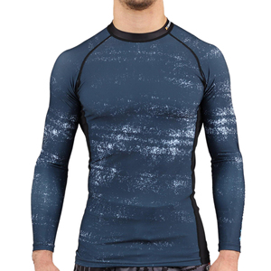 Rashguard de compresión personalizado para hombres de manga larga MMA Rash Guard Tops camisa de compresión - Product Image 1