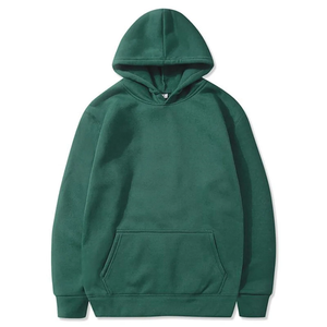 Vente en gros 100% coton 480GSM-500GSM tricoté uni vierge sweat à capuche lourd surdimensionné grande taille anti-rétrécissement épais pull capuche - Product Image 4