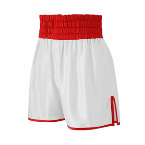 Pantalones cortos de boxeo OEM para mujer, tela elástica transpirable de ajuste personalizado para partidos y entrenamientos, opciones de marca de etiqueta privada - Product Image 1