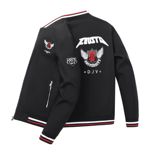 เสื้อแจ็คเก็ตวาร์ซิตี้ผู้ชายแบบลำลองสั่งทำพิเศษ คอตั้ง คุณภาพพรีเมียม  มีจำหน่ายหลายสี - Product Image 3