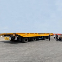 Remorque à plateau plat hydraulique personnalisée en aluminium/alliage avec groupe motopropulseur autopropulsé, capacité de charge maximale de 900 tonnes, solution de transport