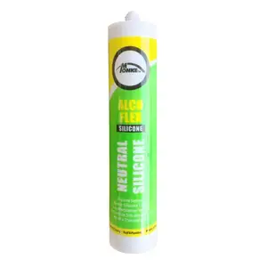 Sellador de silicona, pegamento adhesivo de silicona impermeable neutro para sellar ventanas, cerámica, madera, aluminio, BRIC - Product Image 1