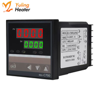 Set de Termostato REX-C100 con Control de Temperatura PID, Termopar + Relé de Estado Sólido 40DA, Paquete de Detección de Temperatura