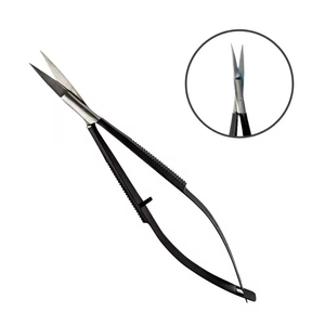 Tijeras compactas con resorte para tareas de cuidado de belleza detalladas, como el recorte de cutículas de uñas y cejas. - Product Image 2