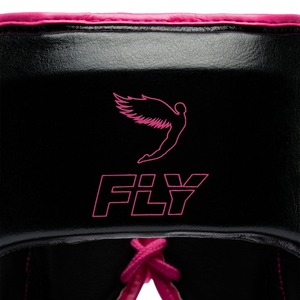 Protector de Cabeza Abierto Ajustable de Encaje Rosa y Negro para Kickboxing, Muay Thai, de Cuero Genuino, con Logotipo Personalizado, para Entrenamiento de Sparring, Boxeo, MMA - Product Image 5