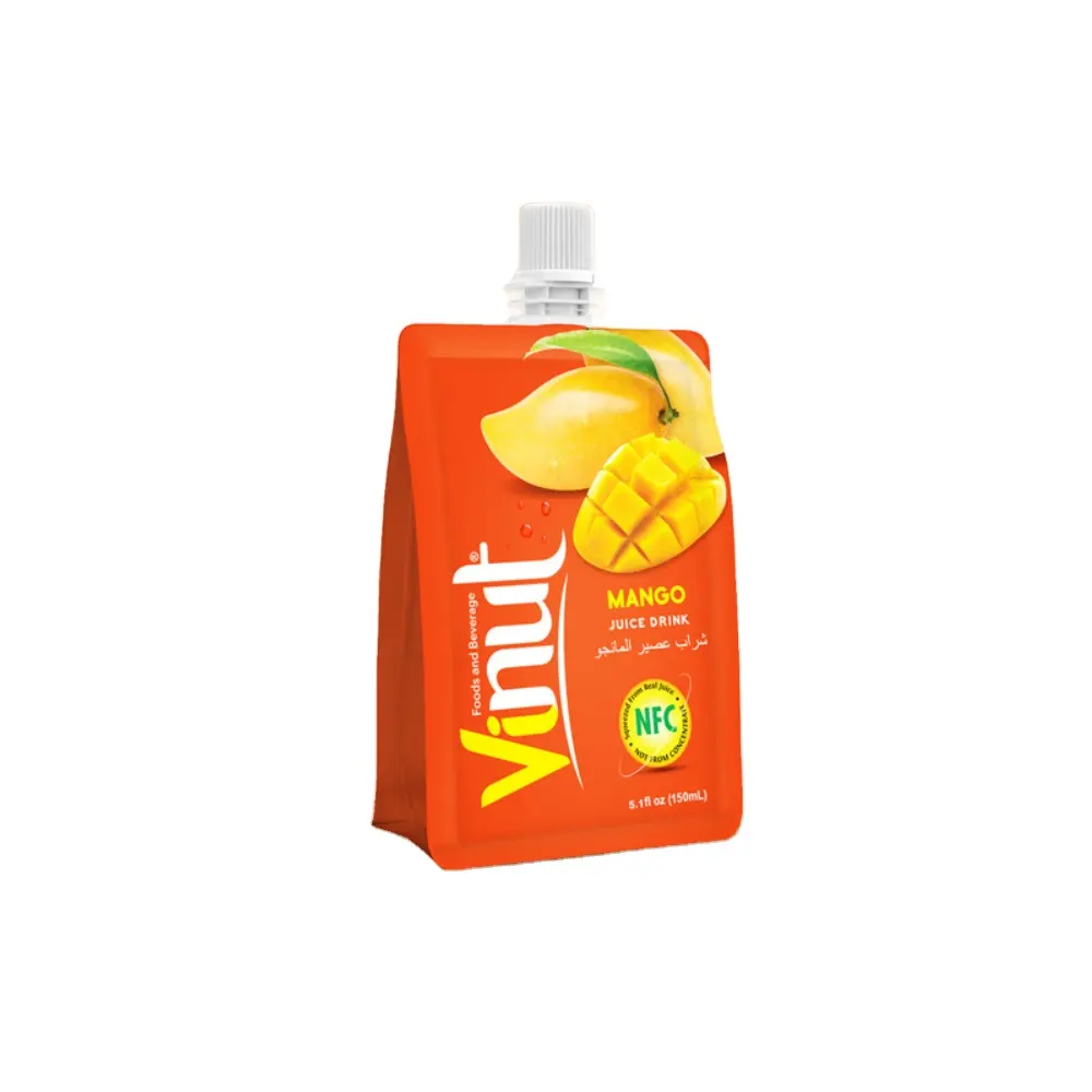 Vietnam Fresh Squeezed 150ミリリットル100% Pouches Mango Juice Drink Daily Drink