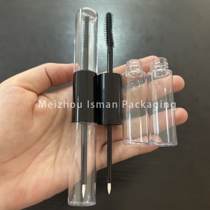 Envase Doble Transparente Negro <span class=keywords><strong>de</strong></span> 10 ml para Brillo Labial ISMAN, Tubo Vacío 2 en 1 para Rímel y Delineador <span class=keywords><strong>de</strong></span> Ojos, Envase Cosmético - Product Image 3