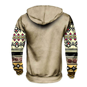 เสื้อฮู้ดดี้ผู้ชายผ้าฝ้าย 100% พิมพ์ลายดิจิทัลเต็มตัว ระเหิดสีแบบ Sublimation เป็นมิตรกับสิ่งแวดล้อม ระบายอากาศได้ดี ผลิตตามสั่ง สำหรับฤดูหนาว ให้ความอบอุ่น - Product Image 3