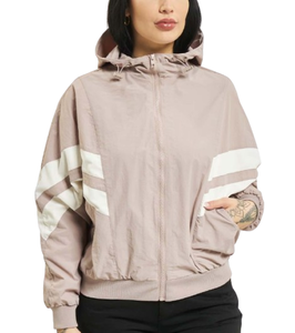 Chaqueta cortavientos para mujer de calidad Premium, chaqueta impermeable transpirable de Color contrastante, chaqueta de nailon de poliéster 100% para mujer - Product Image 5