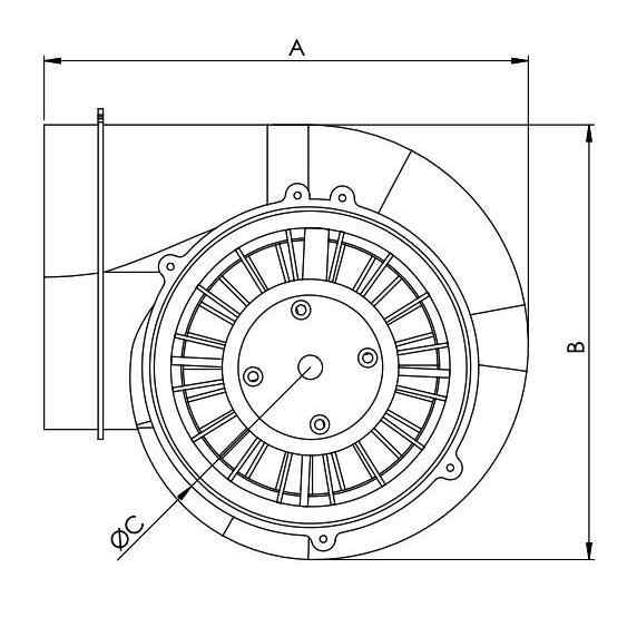 BPS-B 150-100 PLASTİK SALYANGOZ FAN