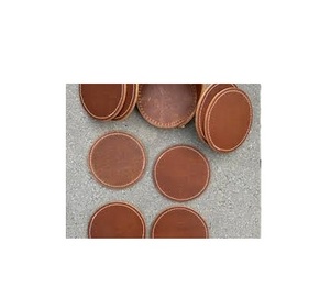 Customized Logo Leather Coaster New Look Home Dining Table Coffee <b>Glass</b> Leather Coaster Superior Quality Custom Leather Coaster - Product Image 6