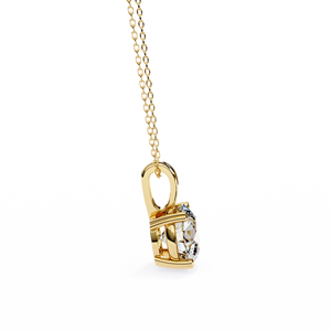 Pendentif en or 18 carats avec un magnifique diamant cultivé en laboratoire, charmants pendentifs en diamant - Product Image 5