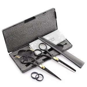 Professional Hairdressing Scissors Set kit Package Includes Barber salon scissor + thinning scissors +comb & beauty full pouch