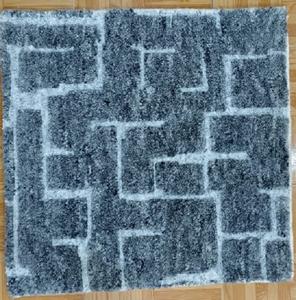 Tapis moderne, écologique, lavable, antidérapant, en laine pelucheuse, touffeté, couleur unie, artisan indien, tressé à la machine, à poils hauts et plats - Product Image 2