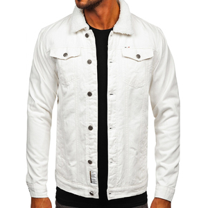 Veste pour homme, veste pour homme 2024 Usine Vente en gros Personnalisé de haute qualité Hommes Moto Denim Vestes Fabricant OEM Service - Product Image 5