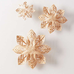 Décoration murale ou de plafond en bambou naturel tissé à la main de haute qualité, fabriquée au Vietnam - Product Image 6