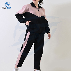 Conjunto Deportivo de Dos Piezas para Mujer, Personalizado al por Mayor, con Capucha, Informal, Sólido, Ligero, de Felpa de Algodón, Cortavientos, de Secado Rápido, con Cordón Ajustable - Product Image 3