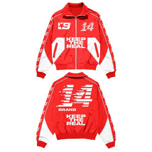 Nuevo Conjunto de Chaqueta y Pantalones Deportivos Personalizados para Hombre con Franja Reflectante, Traje Deportivo Cortavientos de Nailon para Hombre - Product Image 4