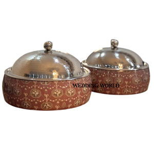 Hotpot de madera con diseño de flores, última colección, calentador de alimentos de diseñador para Bodas de Kuwait, Qatar, Arabia Saudita y Dubái - Product Image 3