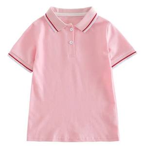 Polo de alta calidad al por mayor para niños, Camiseta lisa de algodón polivinílico de estilo informal con estampado de logotipo personalizado para escolares - Product Image 6