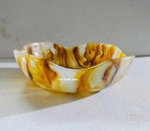 Customized <b>Price</b> High Quality <b>Resin</b> Soup Bowl Handicraft Appetizer Bowls Antique Decorated Fruit Bowl Wedding Decoration Bowls - Product Image 2