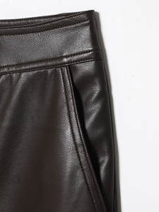 Pantalon en similicuir pour femme TFAFXY, automne-hiver 2025, taille haute, pantalon décontracté pour femme, pantalon de rue, Y2K - Product Image 5