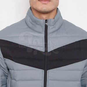 Chaqueta Acolchada Informal de Color Sólido para Hombre 2025, Ropa de Calle, Nueva Moda, Cortavientos, Cuello Alto, Logotipo Frontal, Reversible y Ecológica - Product Image 6