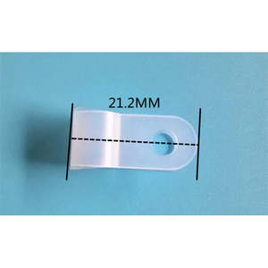 1000 Piezas de Clips de Sujeción Tipo P y Tipo U para Cables de Nailon Blancos, 6.4mm 1/4, Clips de Plástico para Cables - Product Image 5