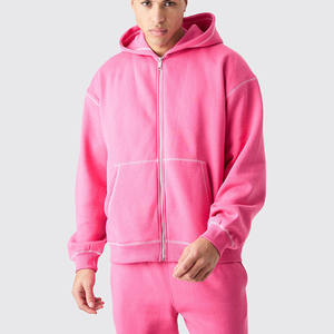 2024 Premium personnalisé hommes Jogging porter fermeture éclair complète à capuche polaire Gym survêtement survêtements XXL grande taille imprimé Logo Technics - Product Image 4