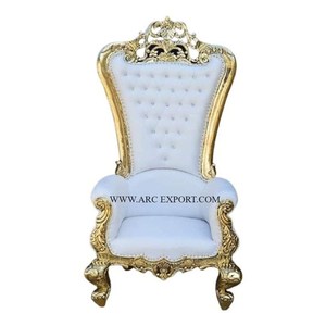 Dernier siège en velours jaune design avec matériau en bois Chaise de canapé décorative pour scène de mariage Fournisseur en gros Chaise de fête pour événements - Product Image 6