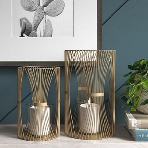 Porte-bougie en verre et fer forgé, design créatif, fait main, personnalisable, décoration d'intérieur, design unique, vente en gros, nouvelle arrivée, pour table - Product Image 3
