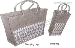 Single Jute Wine Bottle Tote Latest Price Plain Design Cotton Gift Packing Water Bottle Cover Direct Manufacturers Handloom <b>Net</b> - Product Image 3